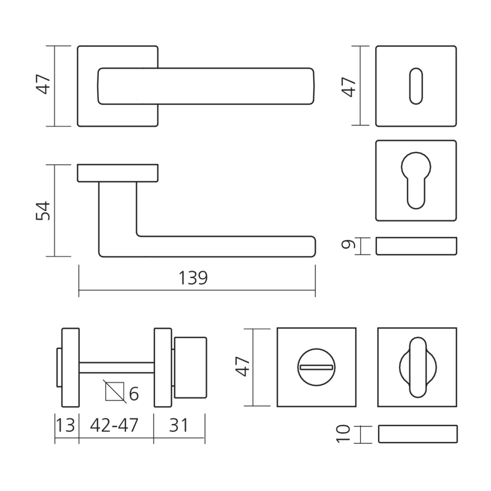 Ensemble sur rosace PLANET Q
