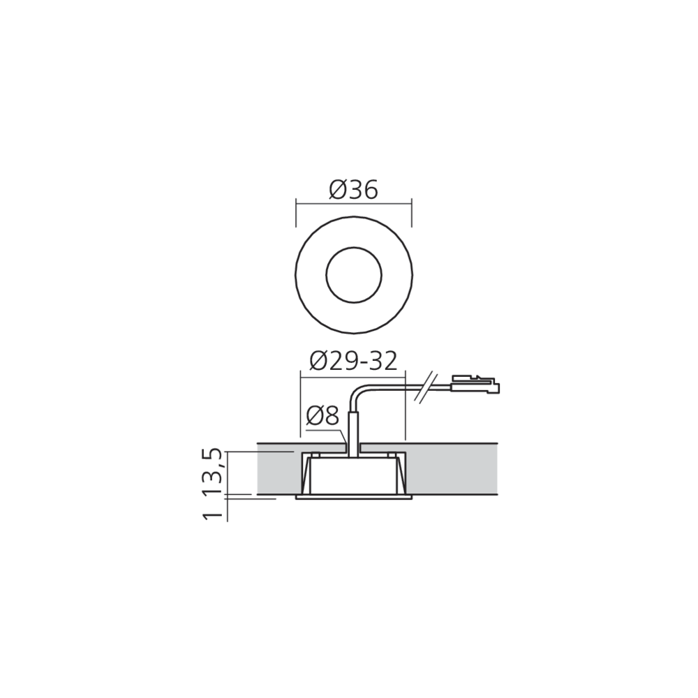 Spot LED à luminosité intense 12 V
