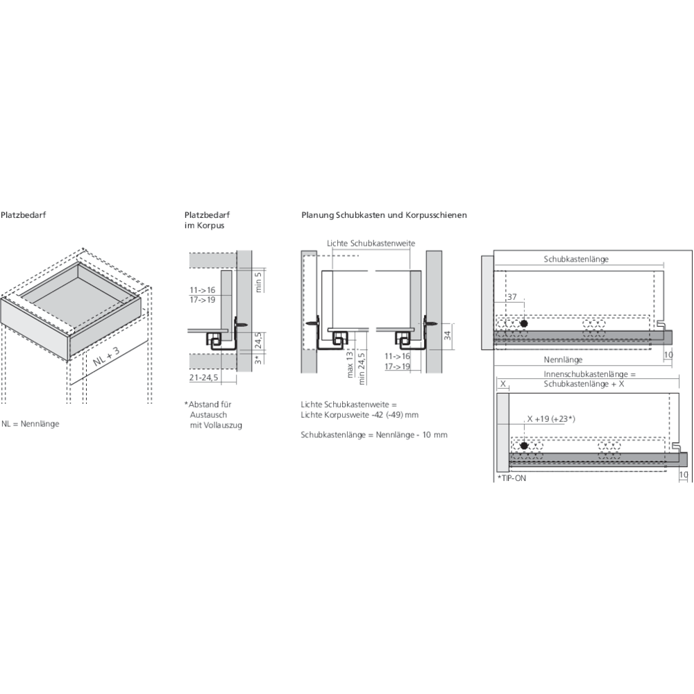TANDEM 550H charge 30 kg sans BLUMOTION