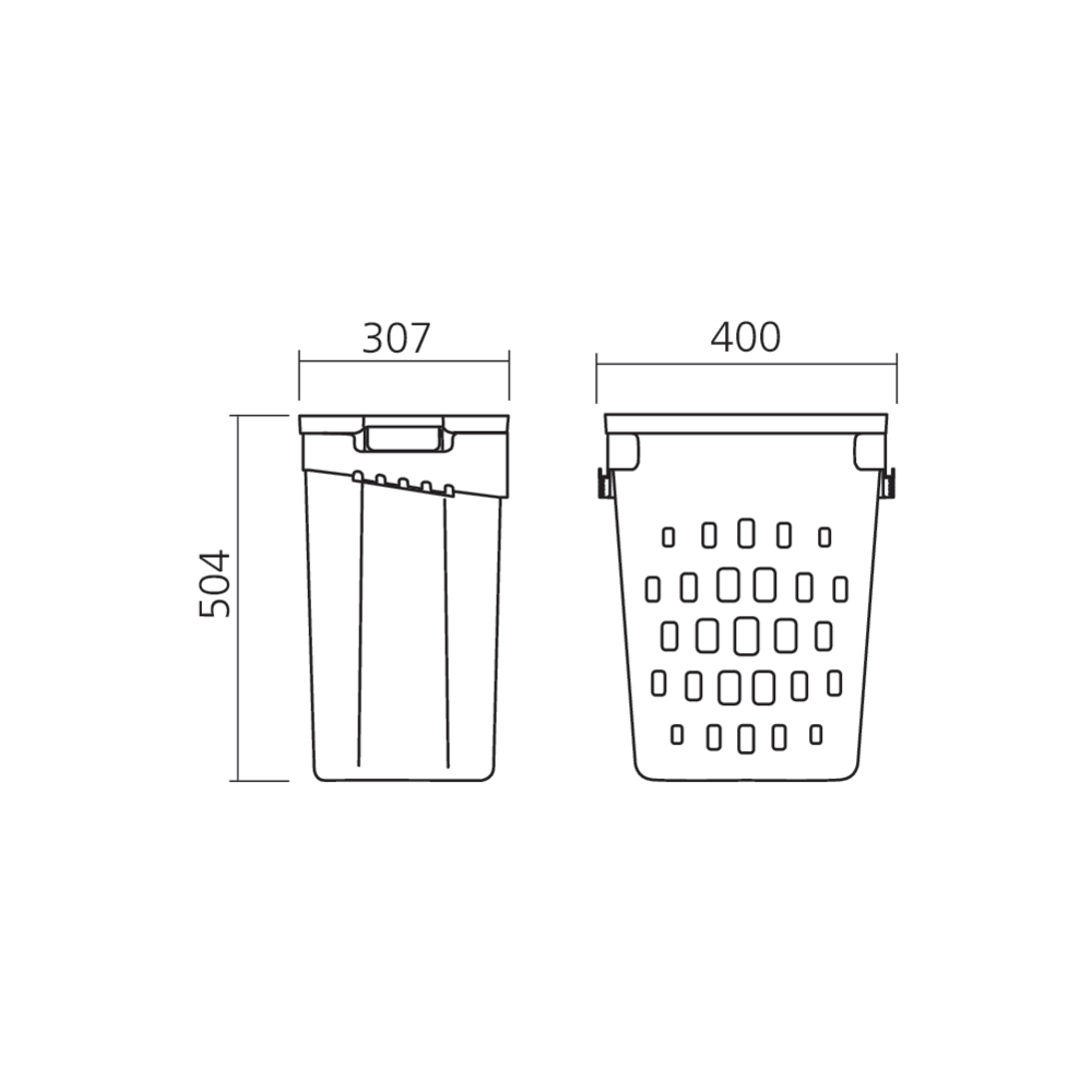 Panier à linge basculant