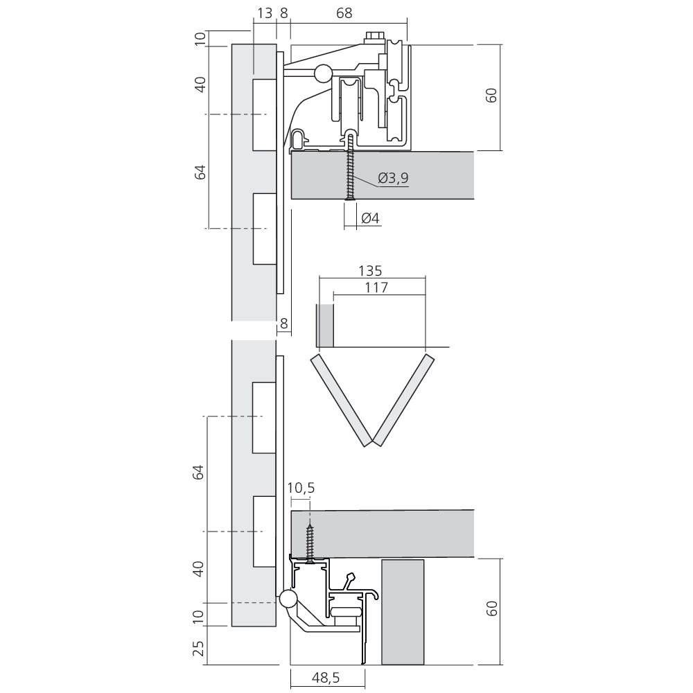 Garniture pour porte PS11