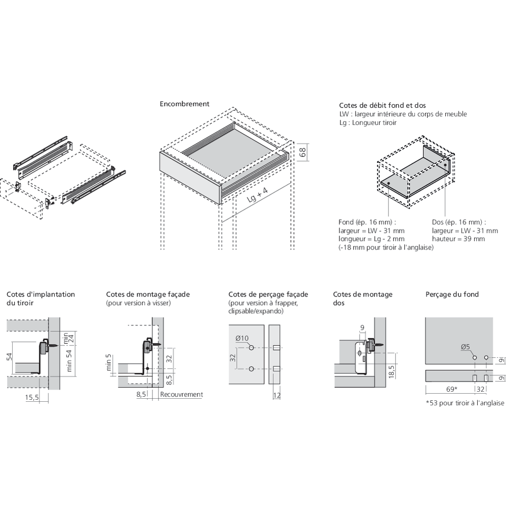 METABOX 320N hauteur 54 sortie simple