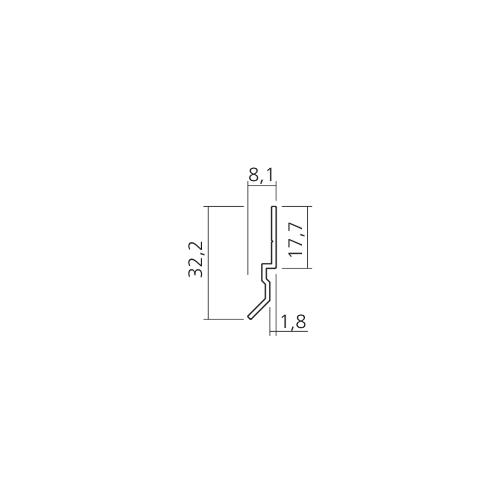 Profil d'accrochage pour panneaux LOFT 1