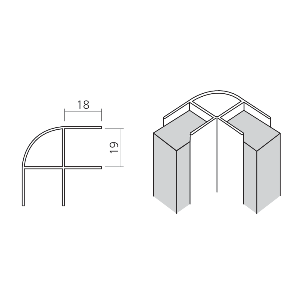 Profil d'angle
