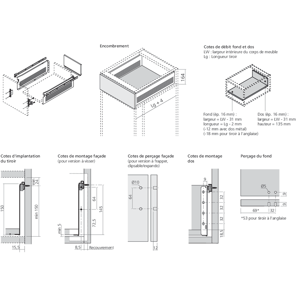 METABOX 320H hauteur 150 sortie simple