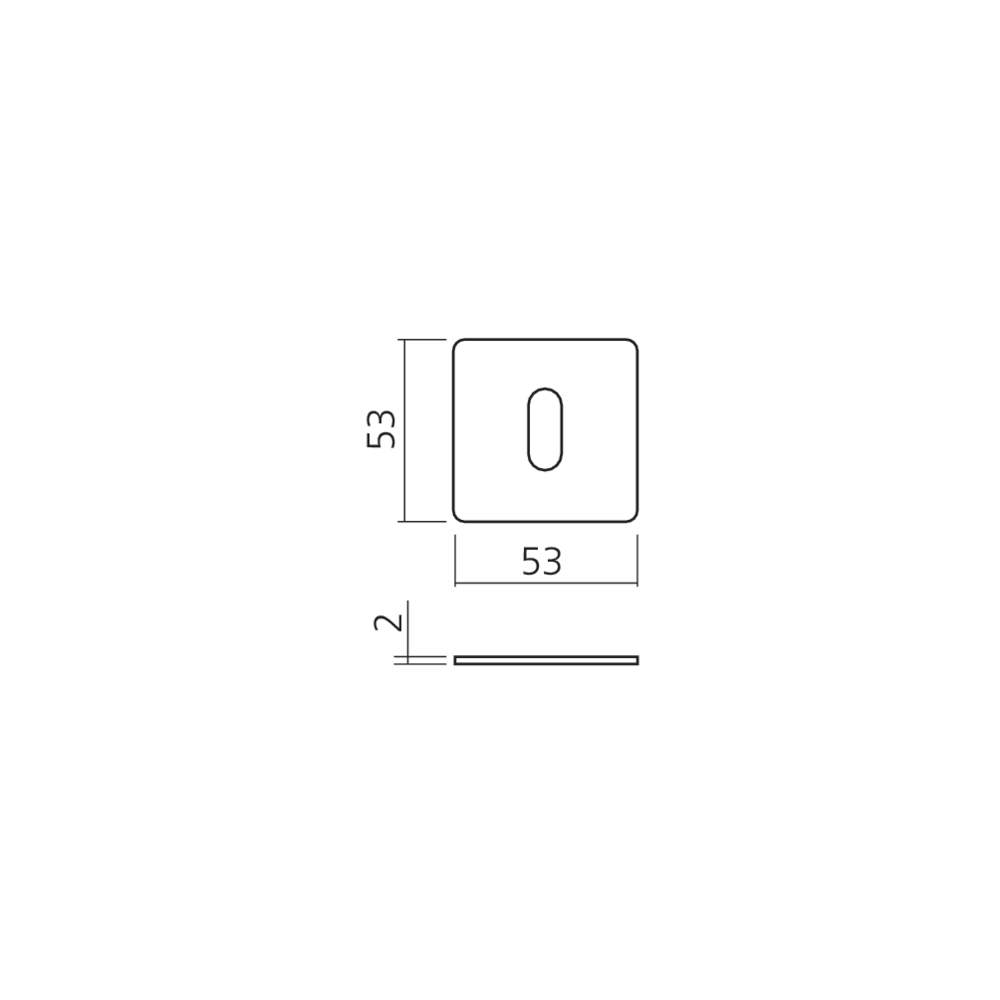 Rosace plate inox