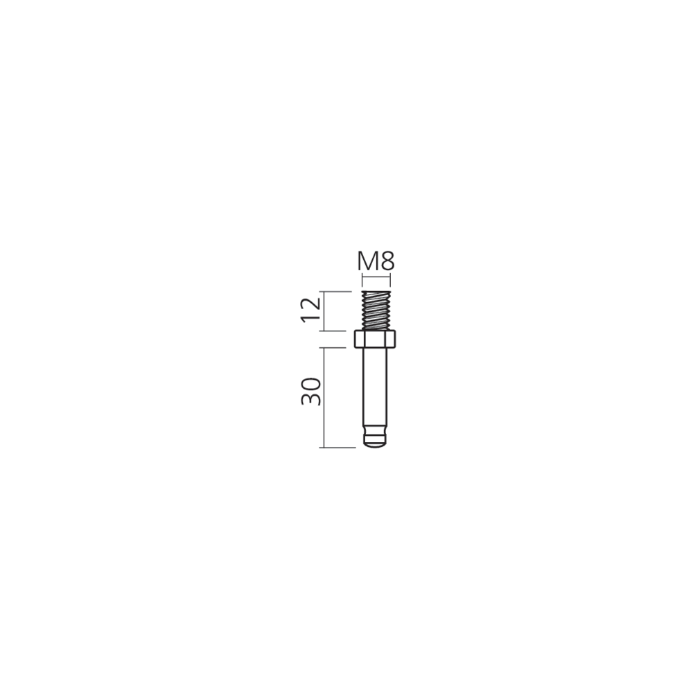 Attache M8 de fixation