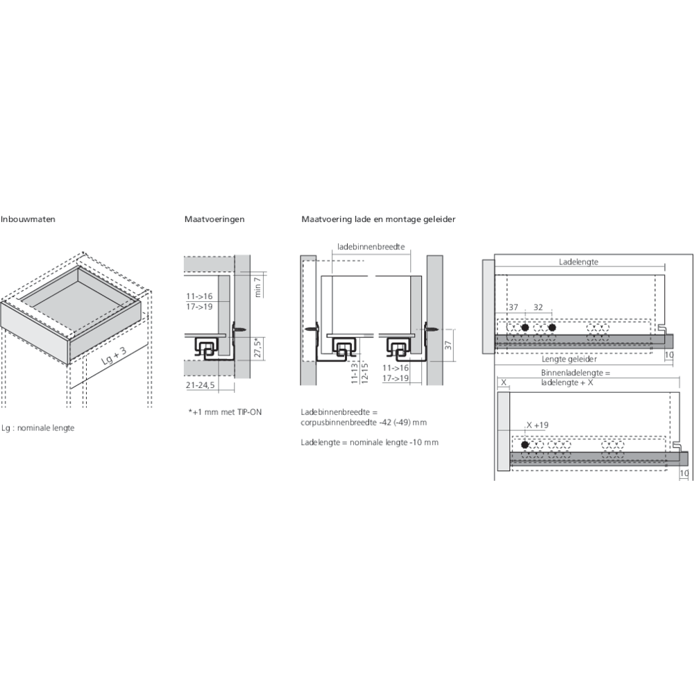 TANDEM 560H 30 kg avec BLUMOTION intégré