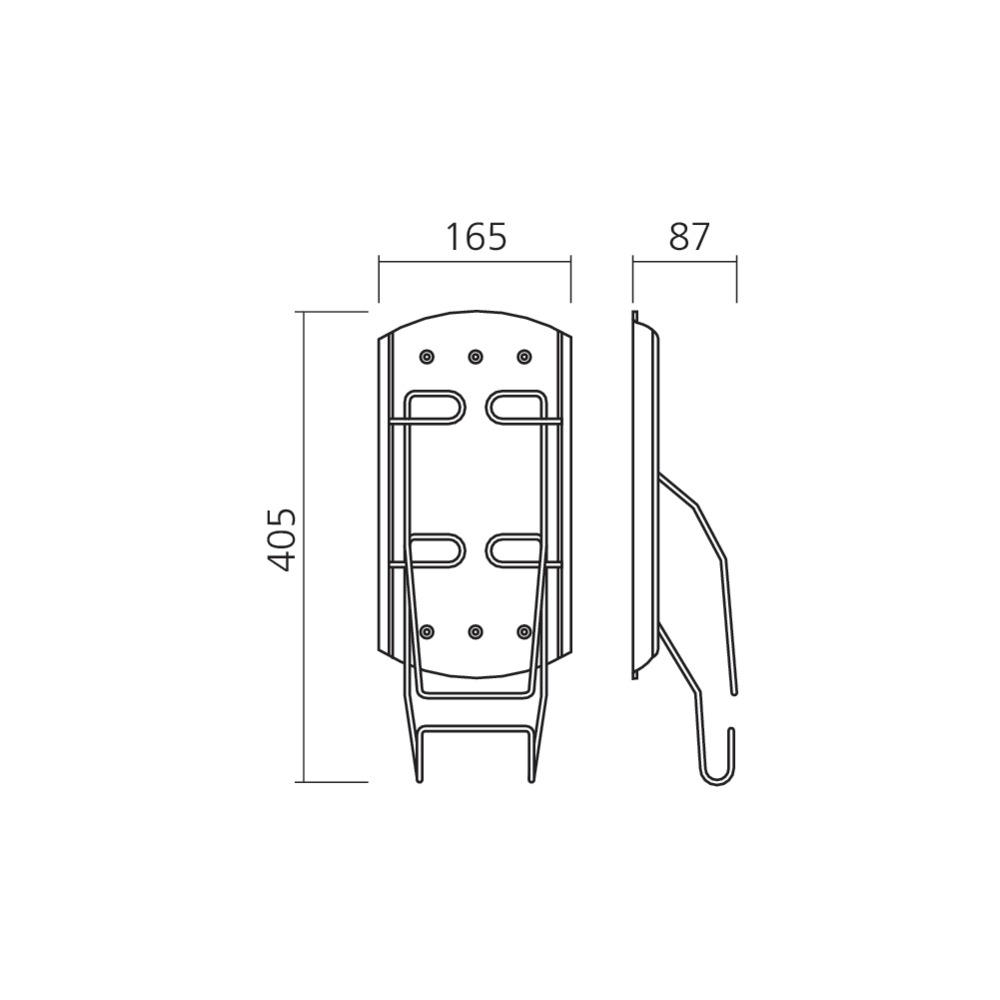 Support mural pour fer à repasser