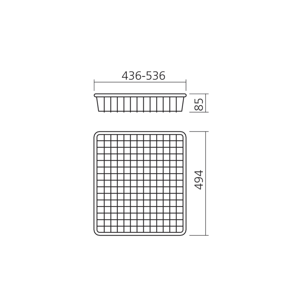 Panier fil hauteur 85 mm