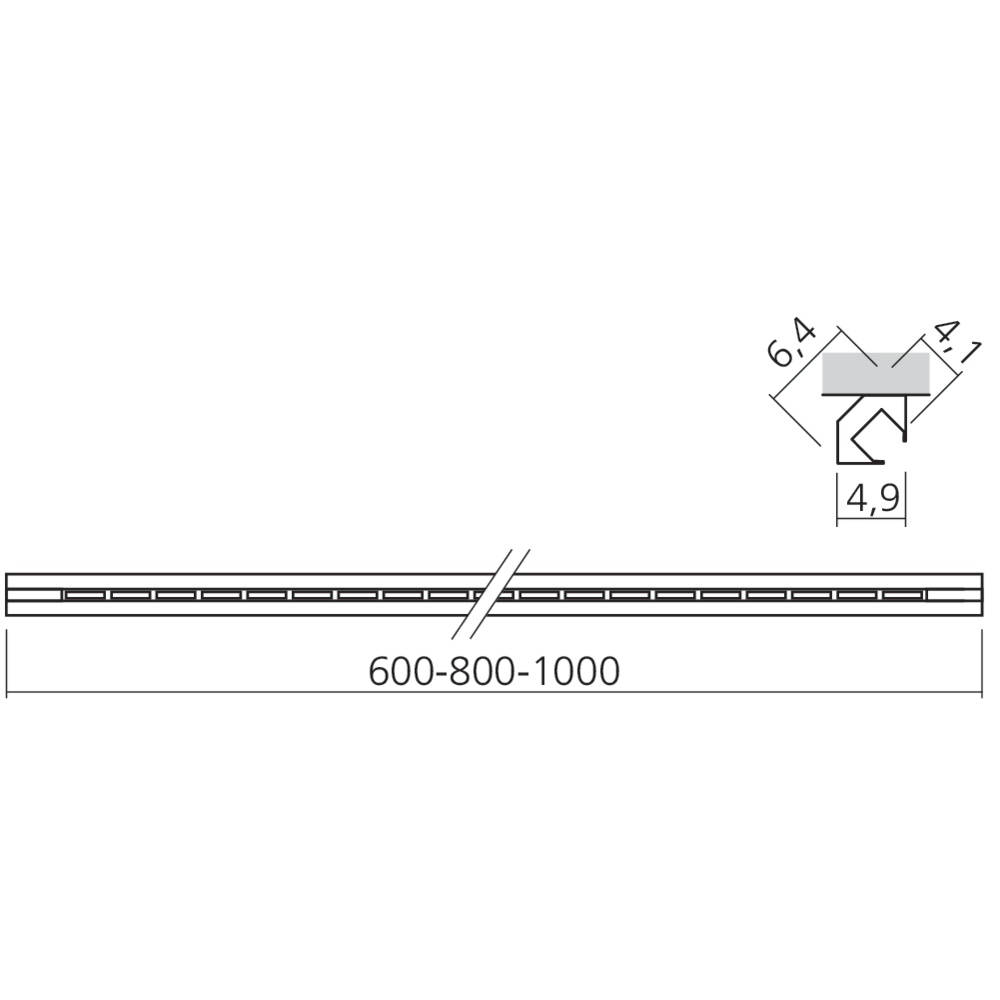 Bande micro LED à 45° en applique 12 V