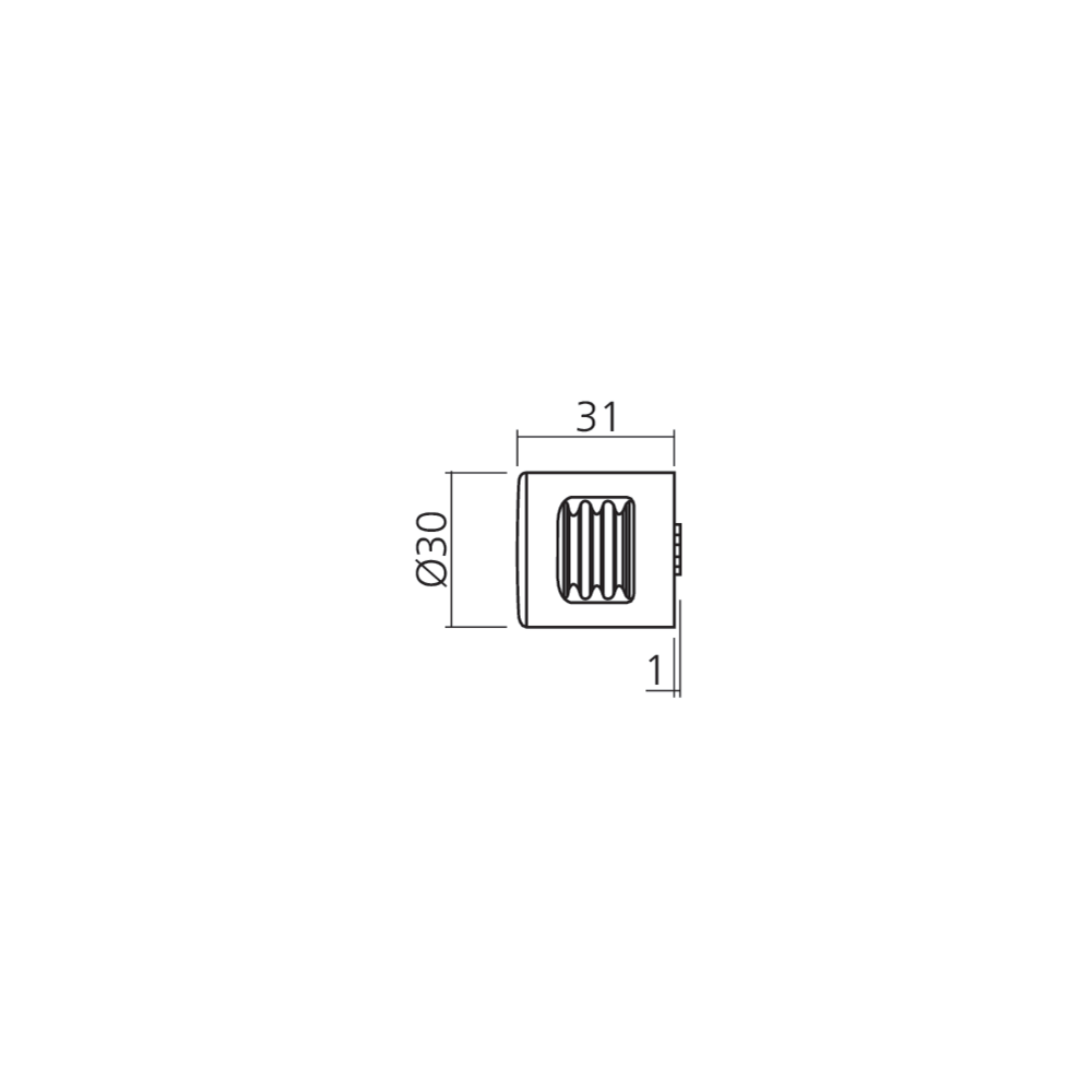 Bouton décoratif fixe