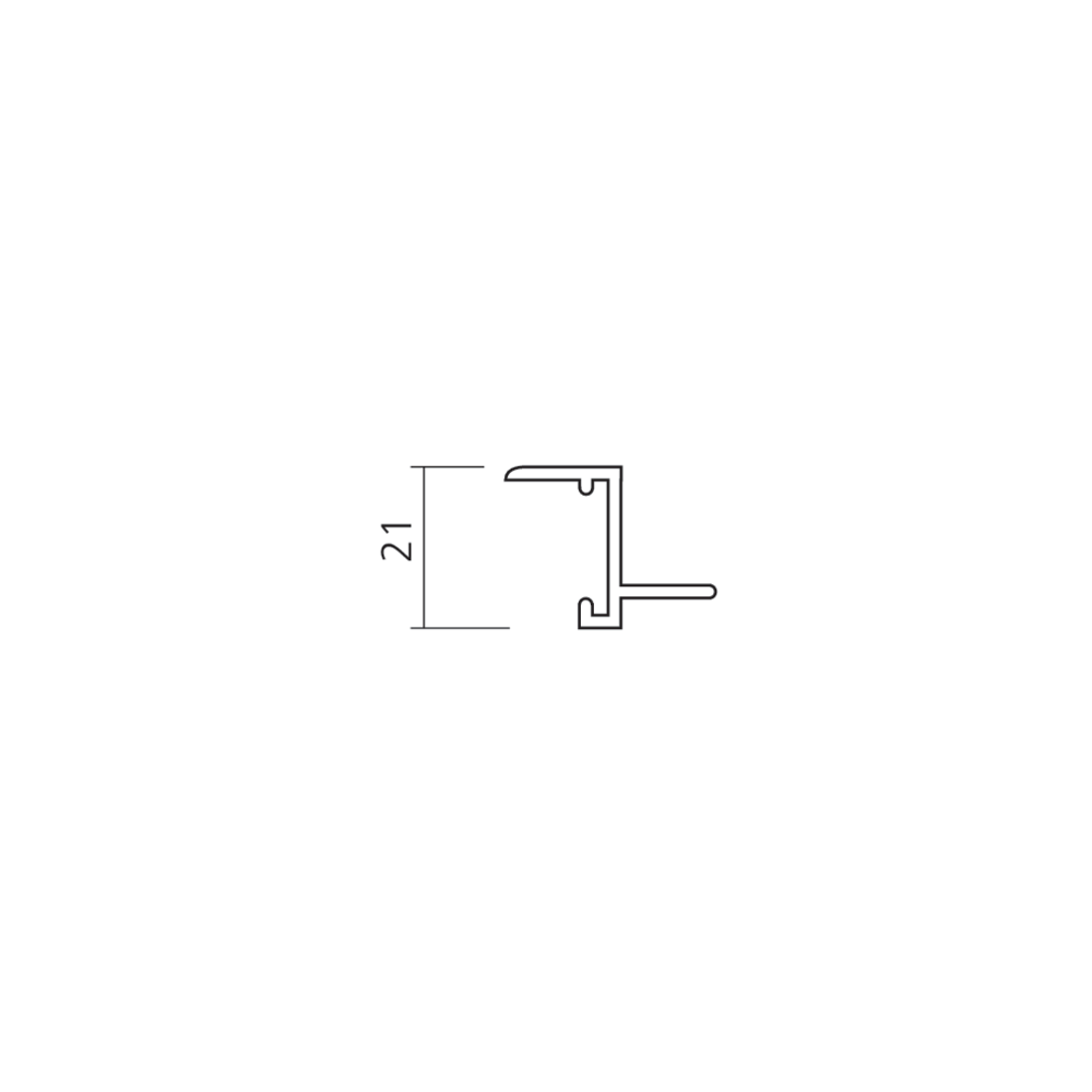 Profil pour grille cache-radiateur