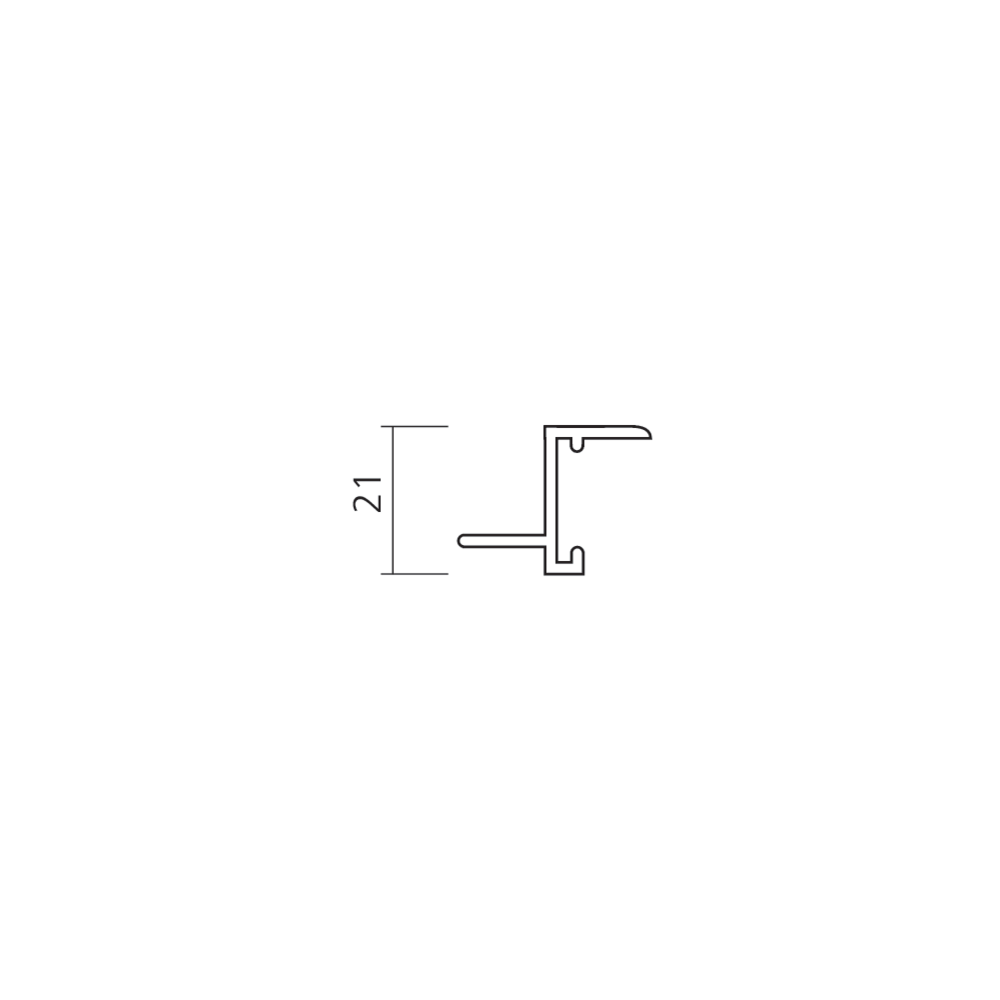 Profil pour grille cache-radiateur