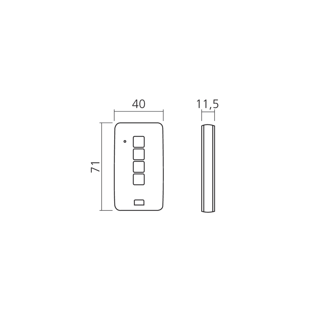 Télécommande pour penderie