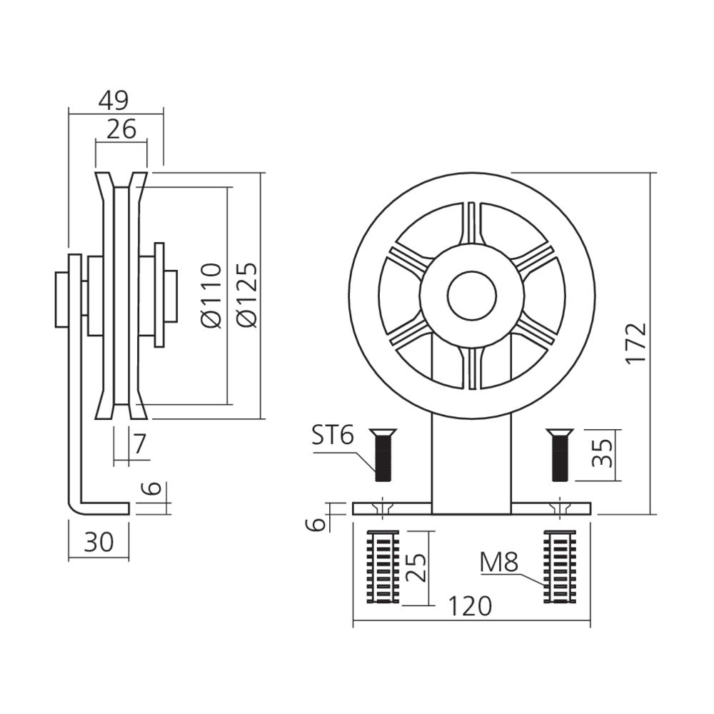 Roulettes WHEEL TOP