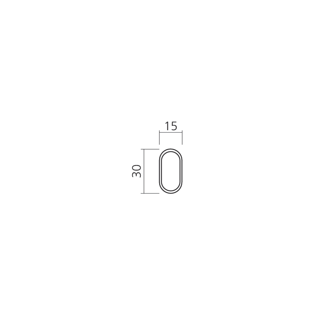 Tube ovale