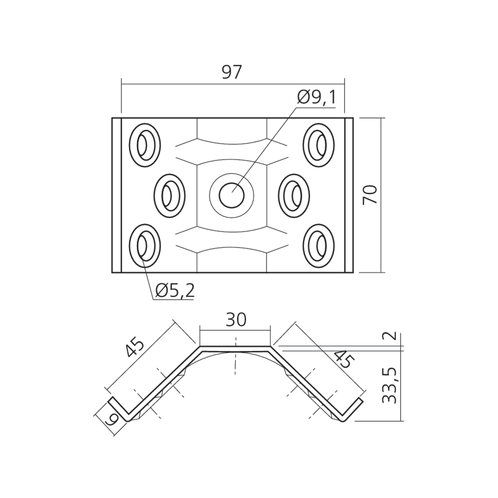 Ferrure de table