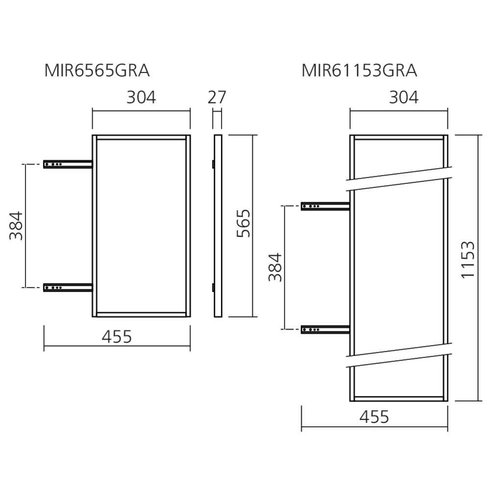 Miroir escamotable STYLEA