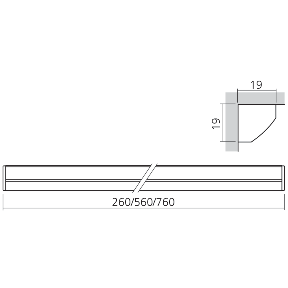 Réglette LED d'angle 12 V CORNER