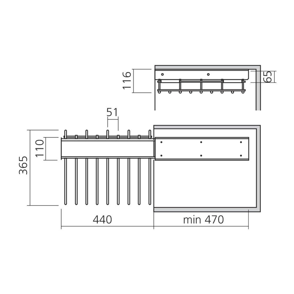 Porte-pantalons LINÉA