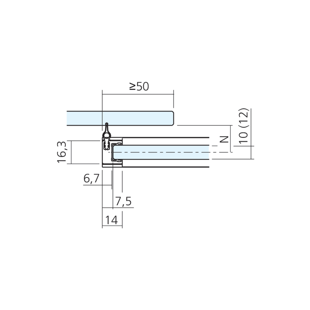 Joint d'étanchéité vertical