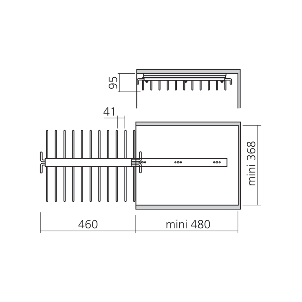 Porte-pantalons LINÉA