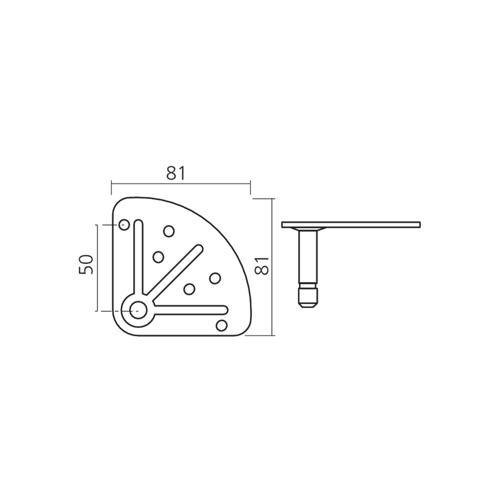 Platine de fixation