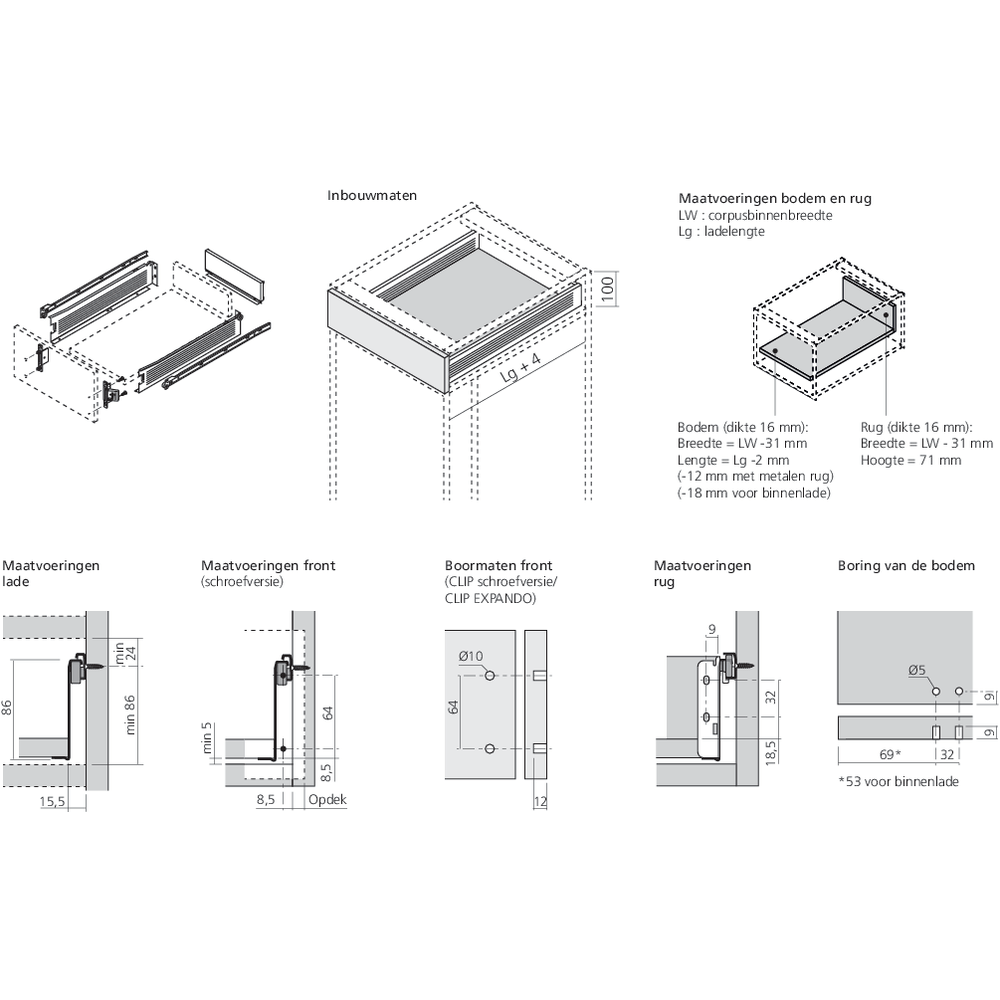 METABOX 320M hauteur 86 sortie simple