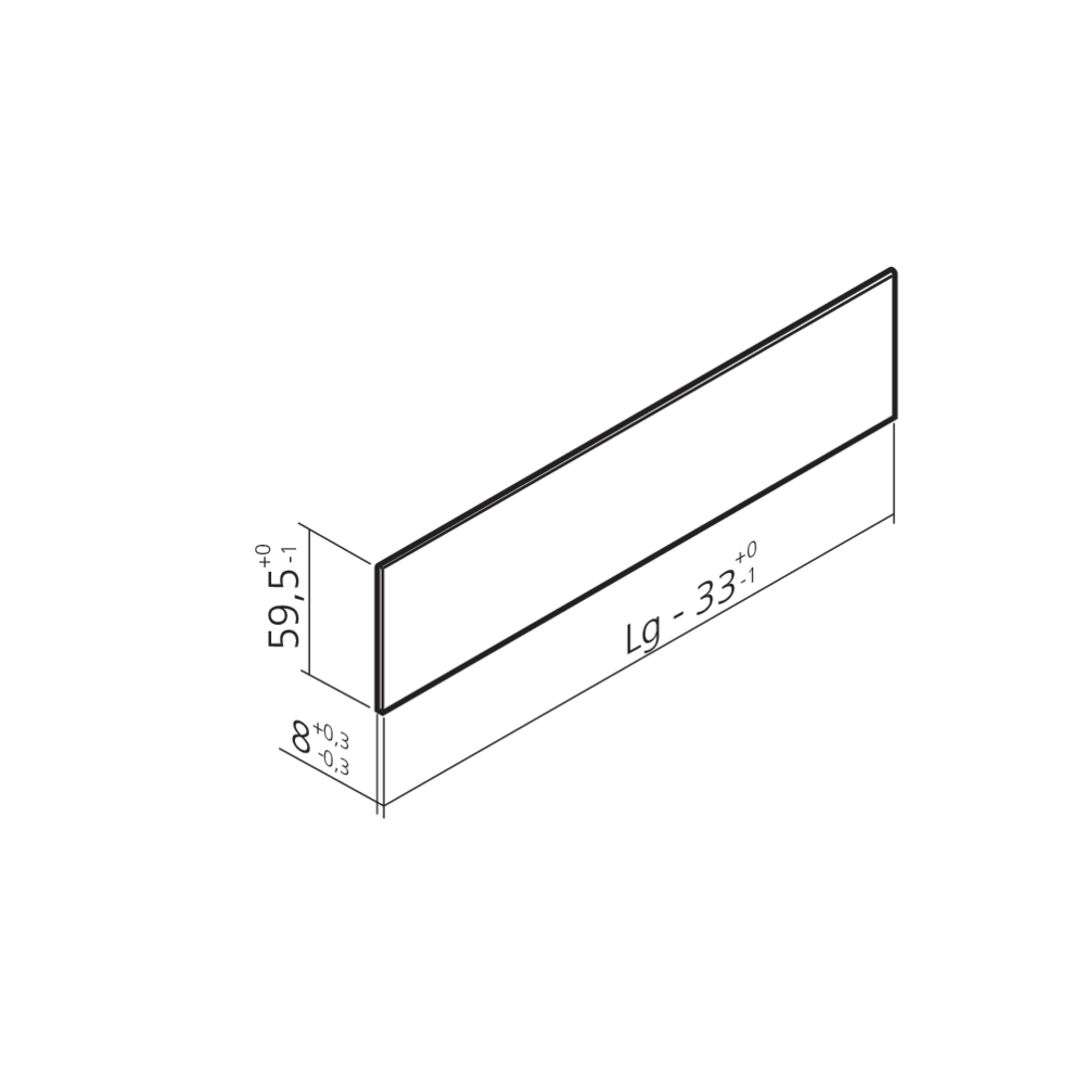 Insert métallique hauteur C