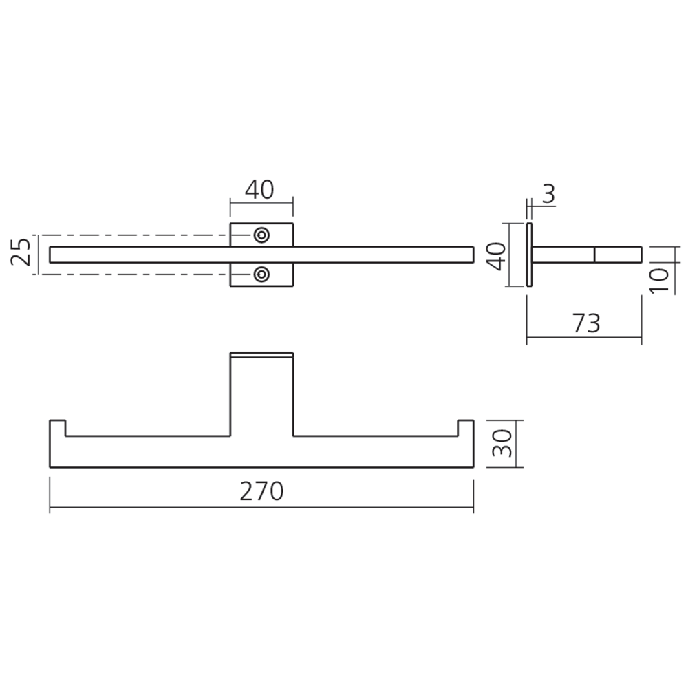 Porte-rouleau double SLIM
