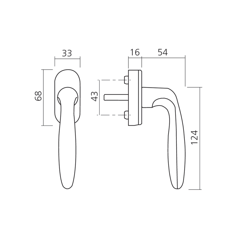 Poignée de fenêtre VERONA