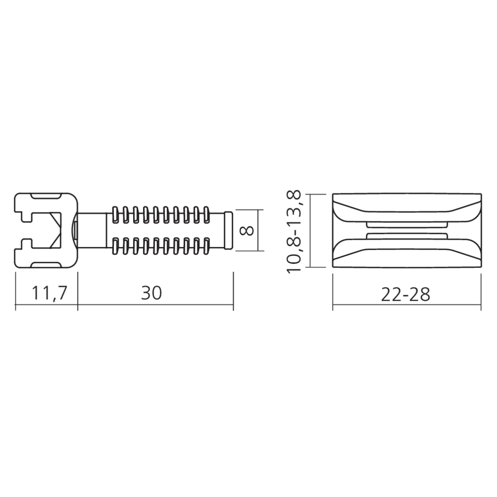 Ferrure d'assemblage intermédiaire ZERO
