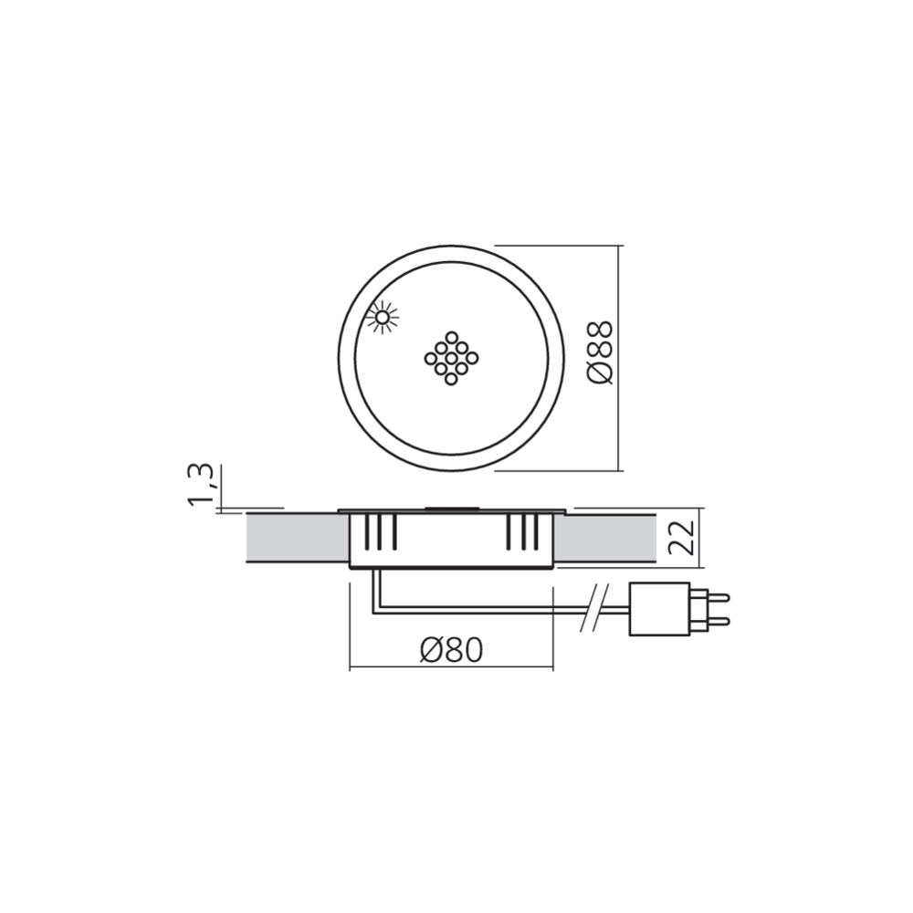 Chargeur sans fil encastrable