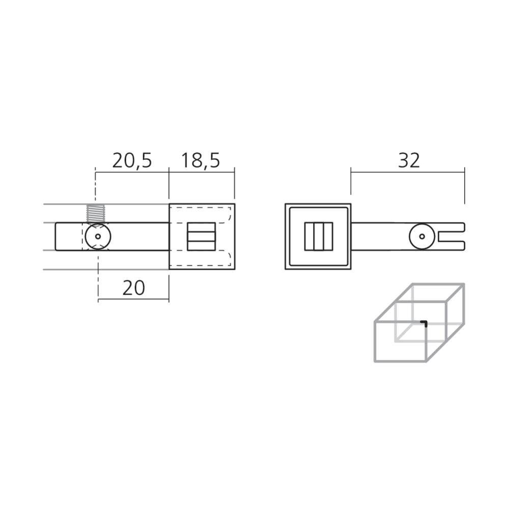Jonction 2 voies CADRO