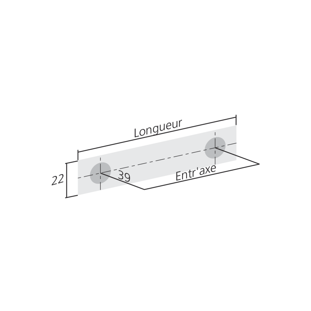 Poignée inox FLUIDE