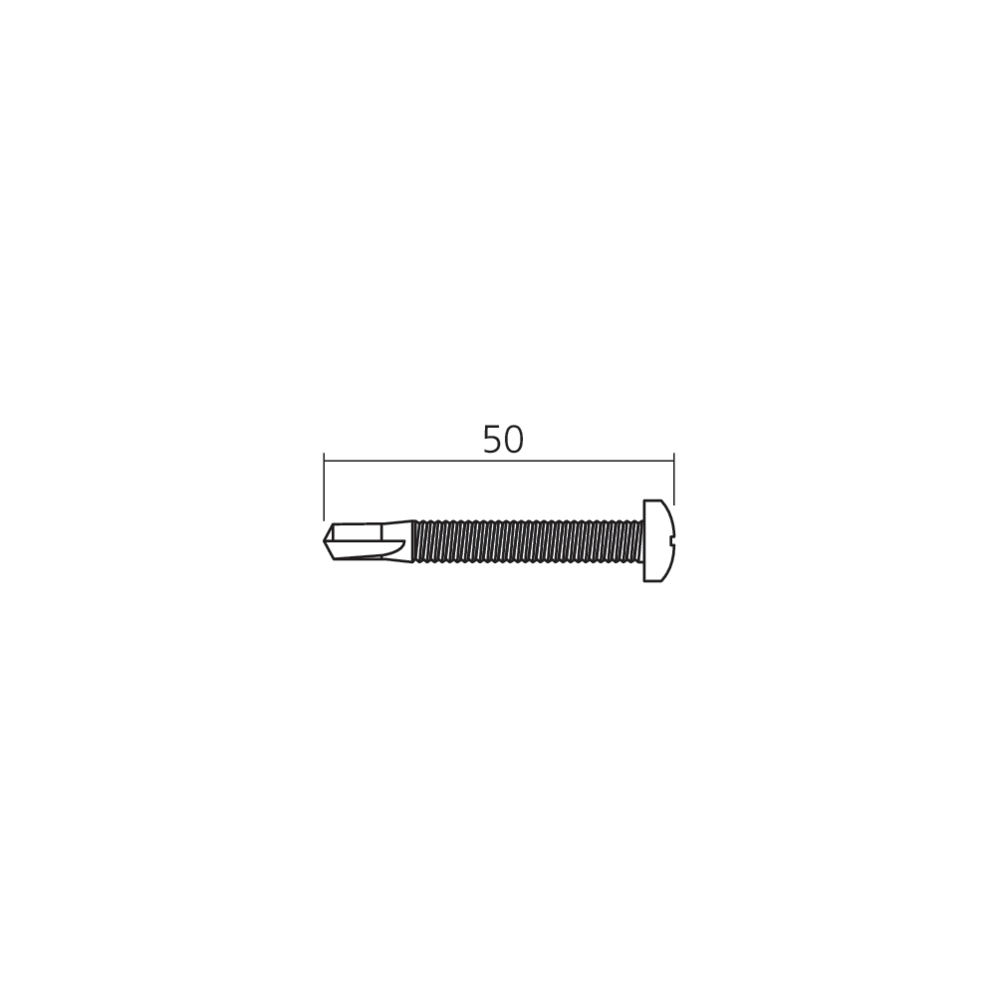 Vis autoforeuse 4,8 x 50 mm