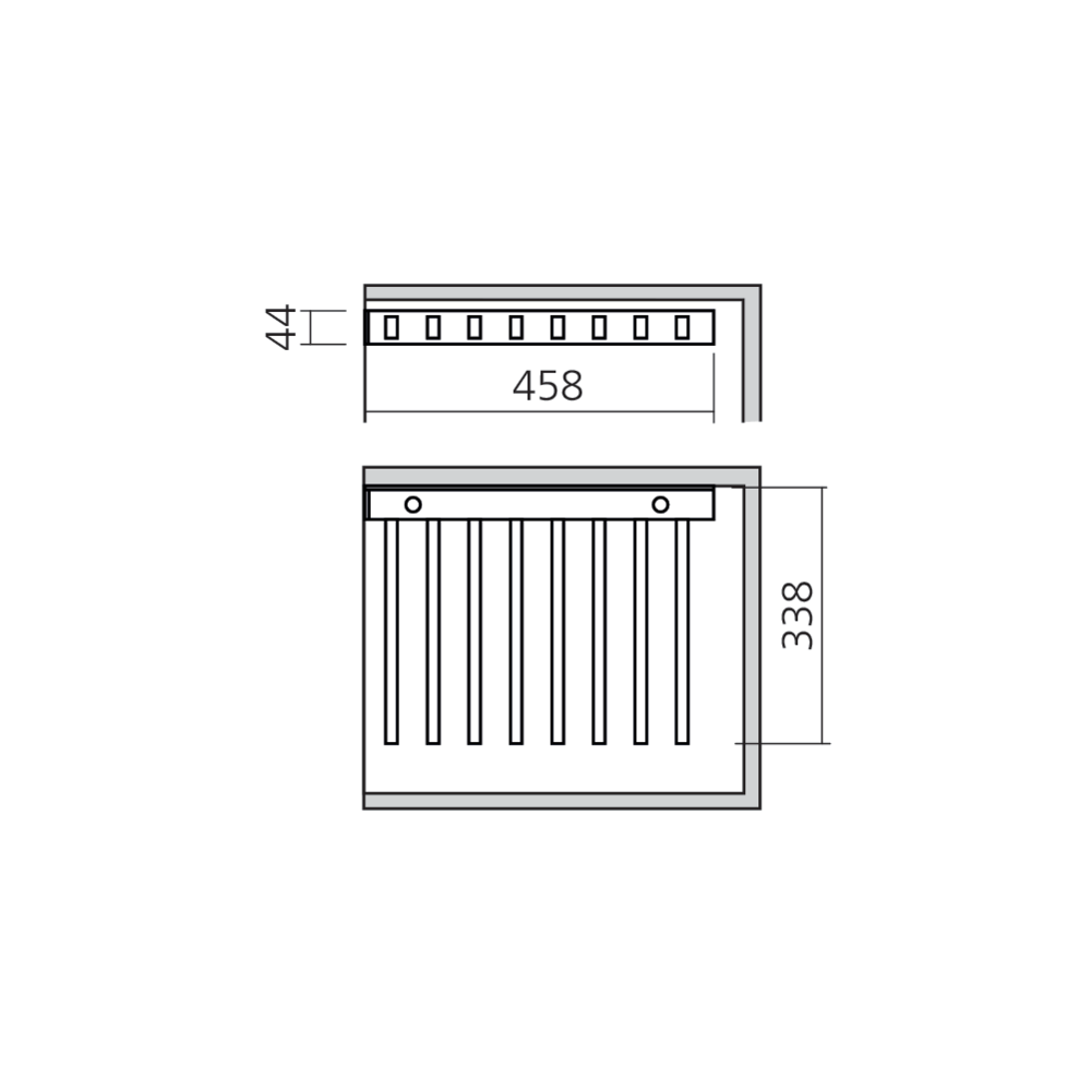 Porte-pantalons latéral