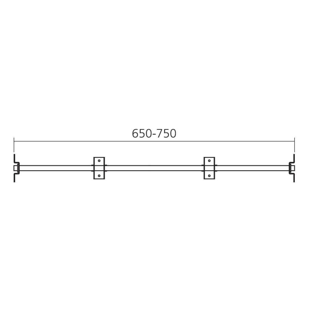 Support pour rallonge de table pliante