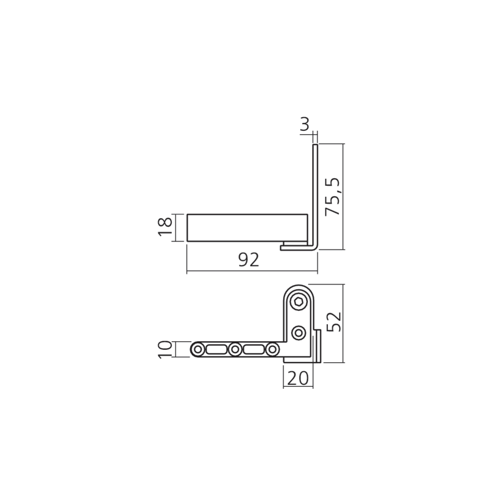 Pivot de porte inox 40 kg