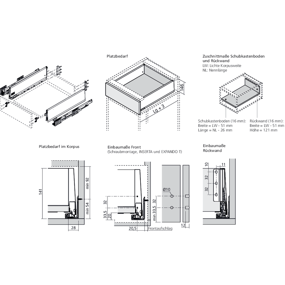 MERIVOBOX tiroir K gris indium mat