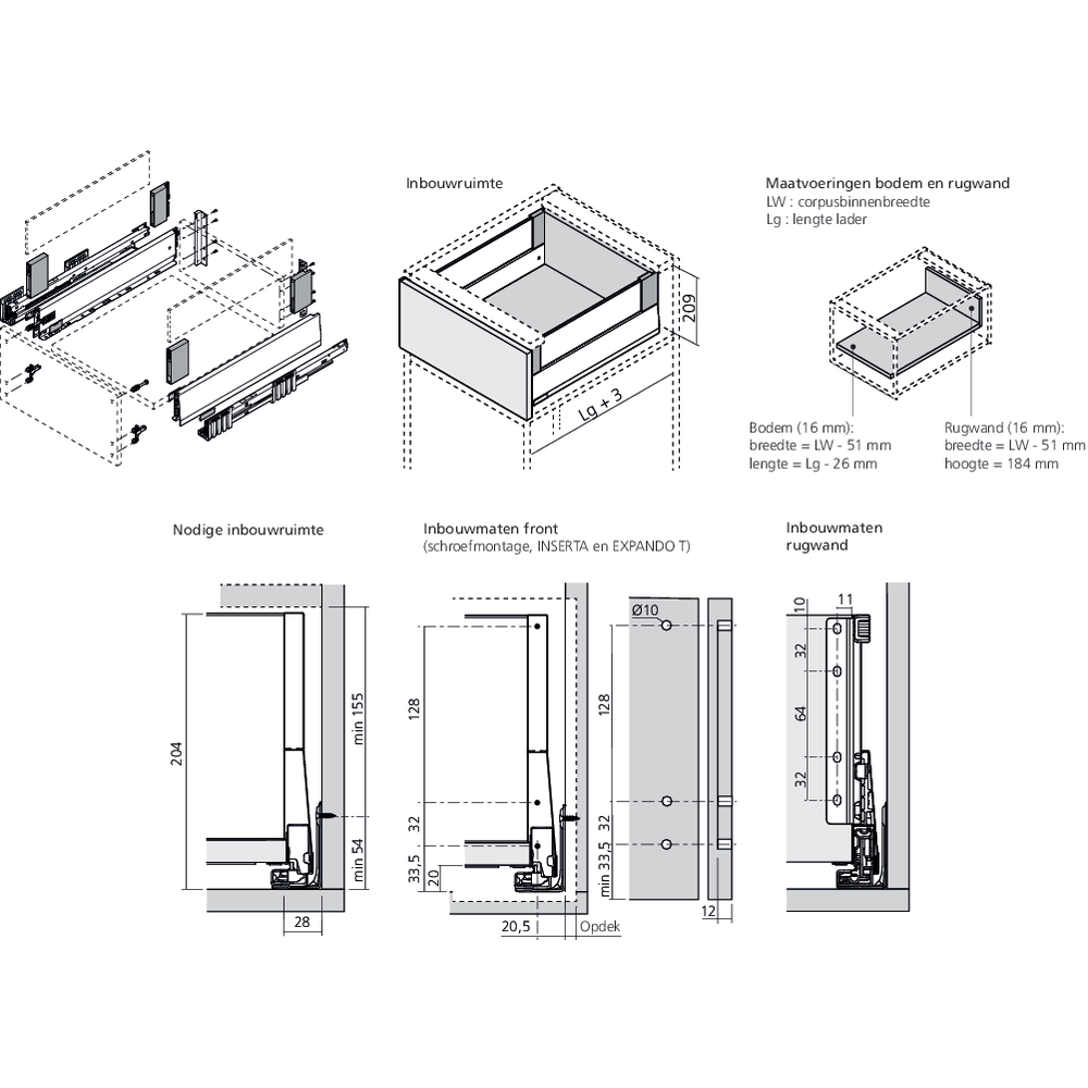MERIVOBOX tiroir E BOXCOVER blanc soie mat