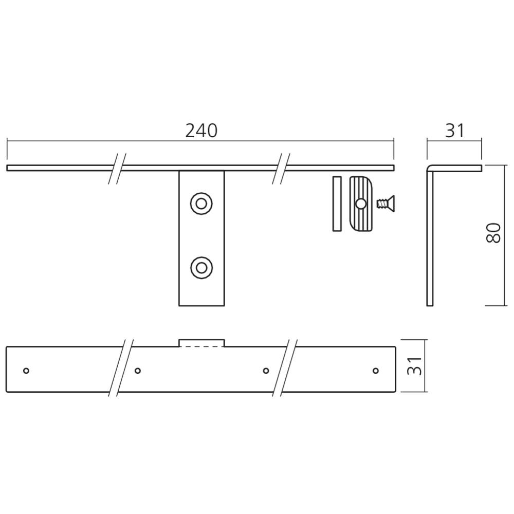 Supports tablette bois STILIPHOS