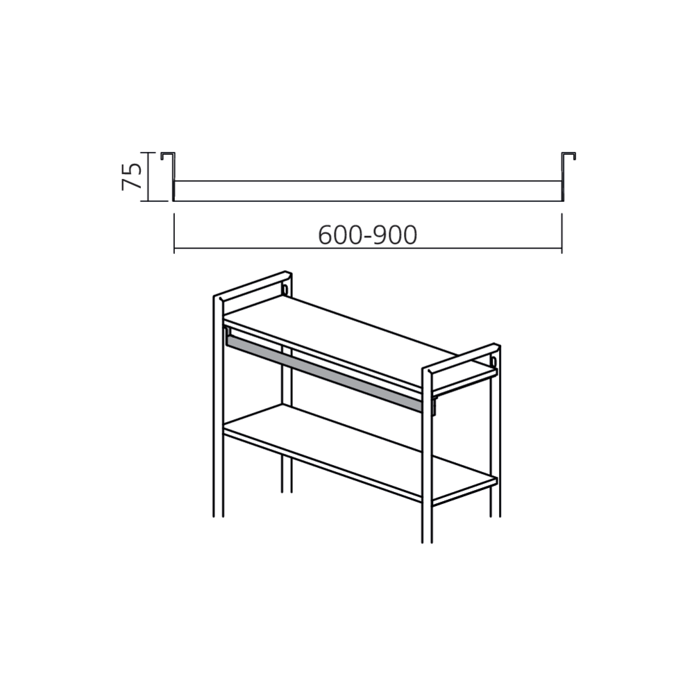 Barre de penderie YouK