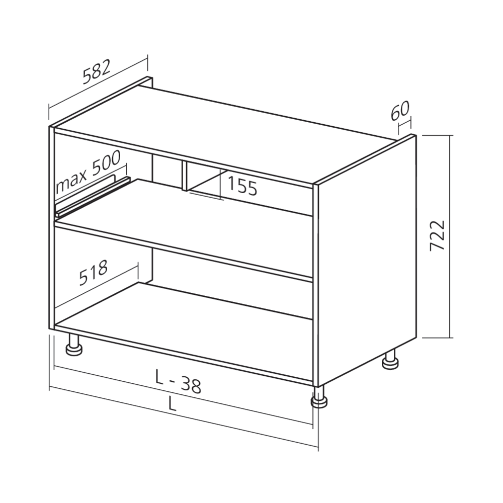 Caisson bas 720 grande largeur