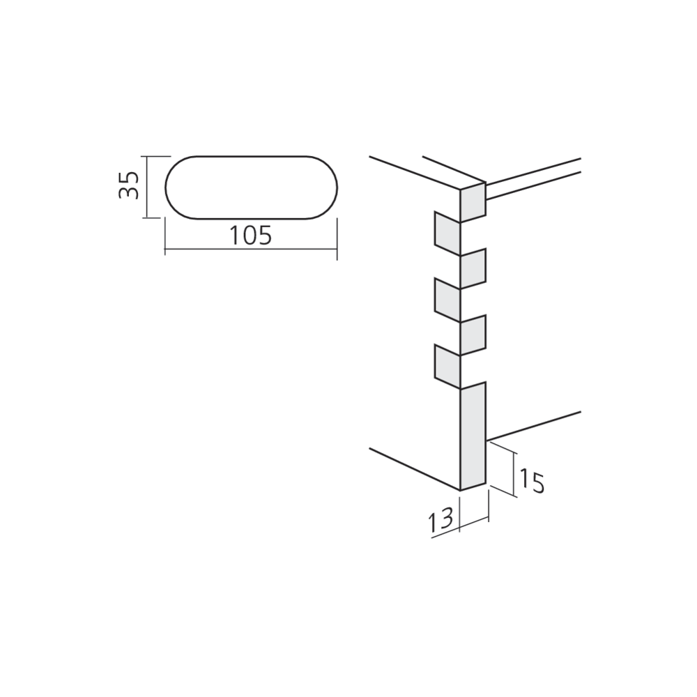 Tiroir bois SO - À l'anglaise