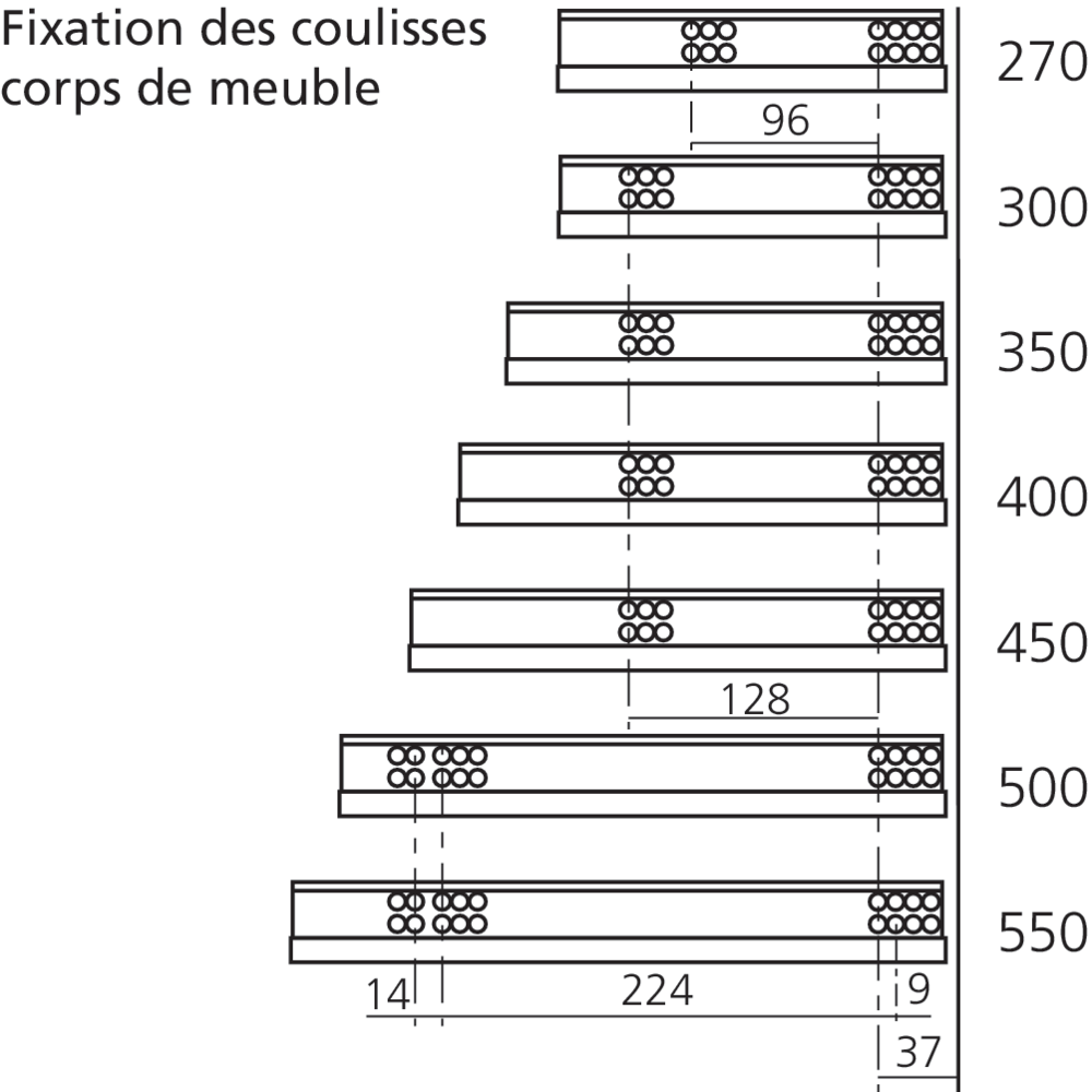 TANDEM 560H 30 kg avec BLUMOTION intégré