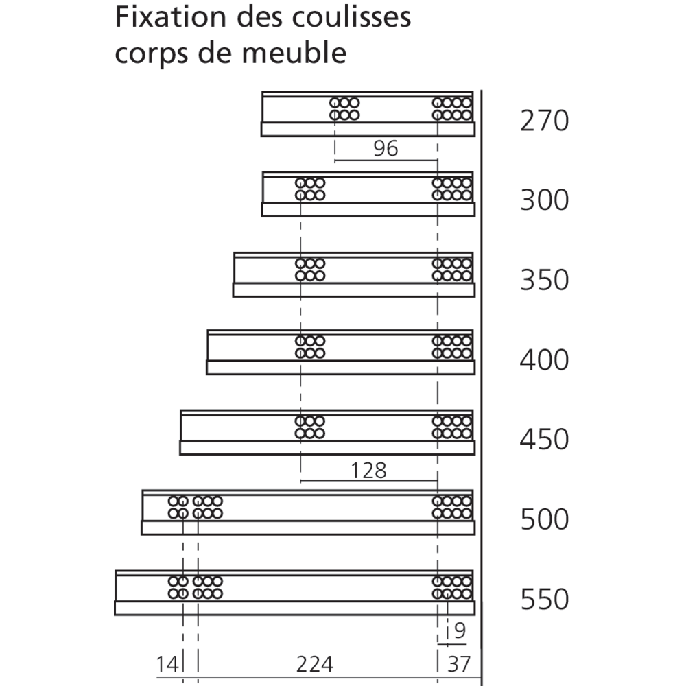 TANDEM 560H 30 kg avec BLUMOTION intégré