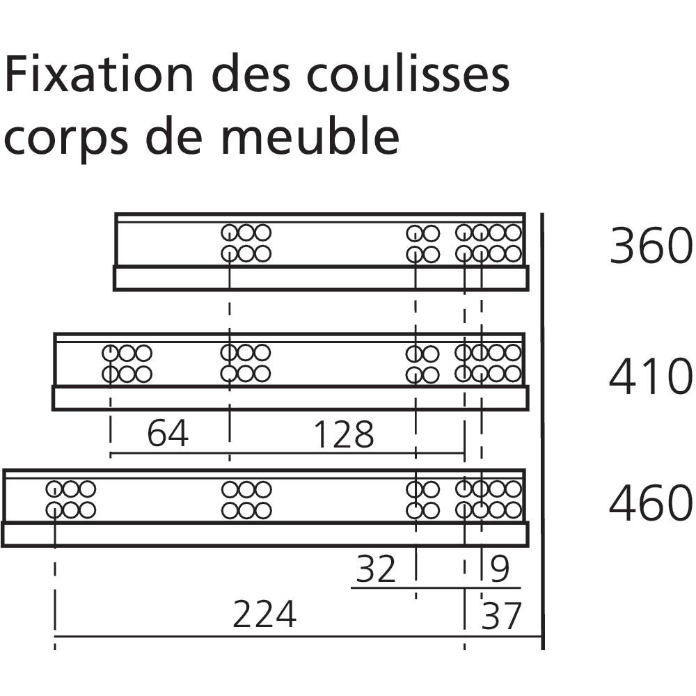 TANDEM 561H charge 30 kg avec BLUMOTION intégré