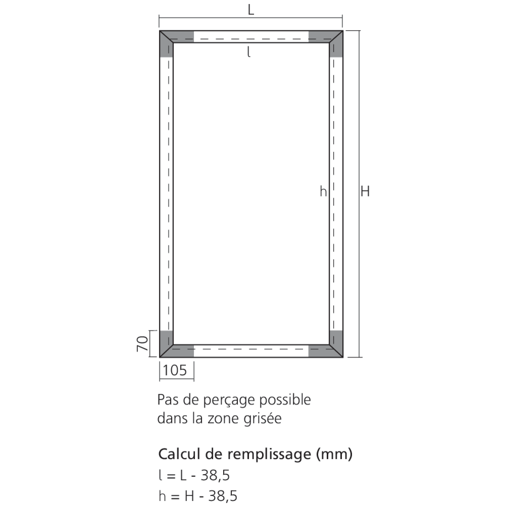 Cadre alu Profil Air
